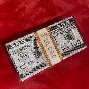 MONEY SIGN CLUTH BAG| STRAP INCLUDED